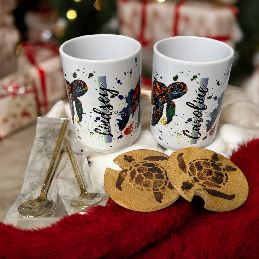Coastal Animal Coffee Mugs