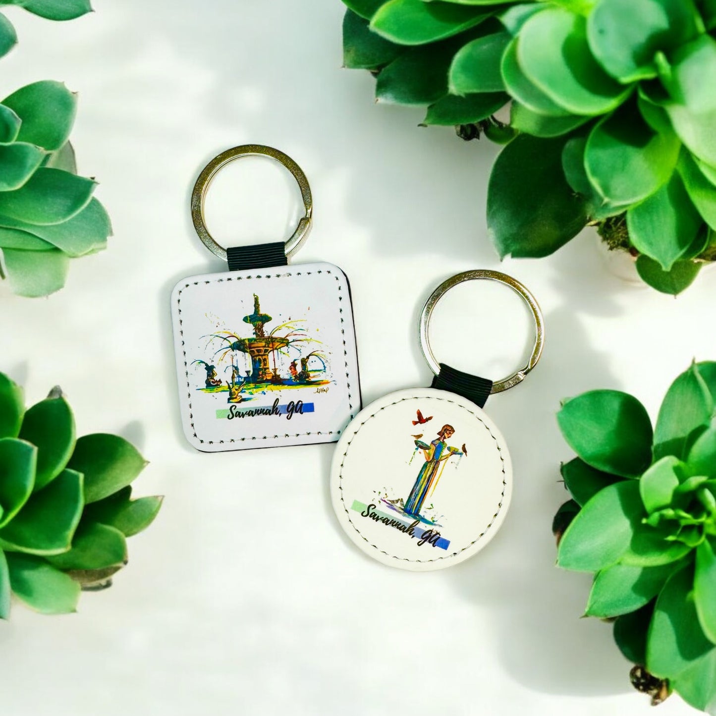 Nugget's Leather Keychain