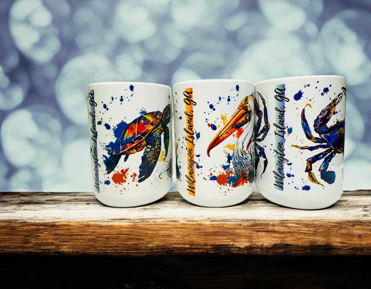 Coastal Animal Coffee Mugs