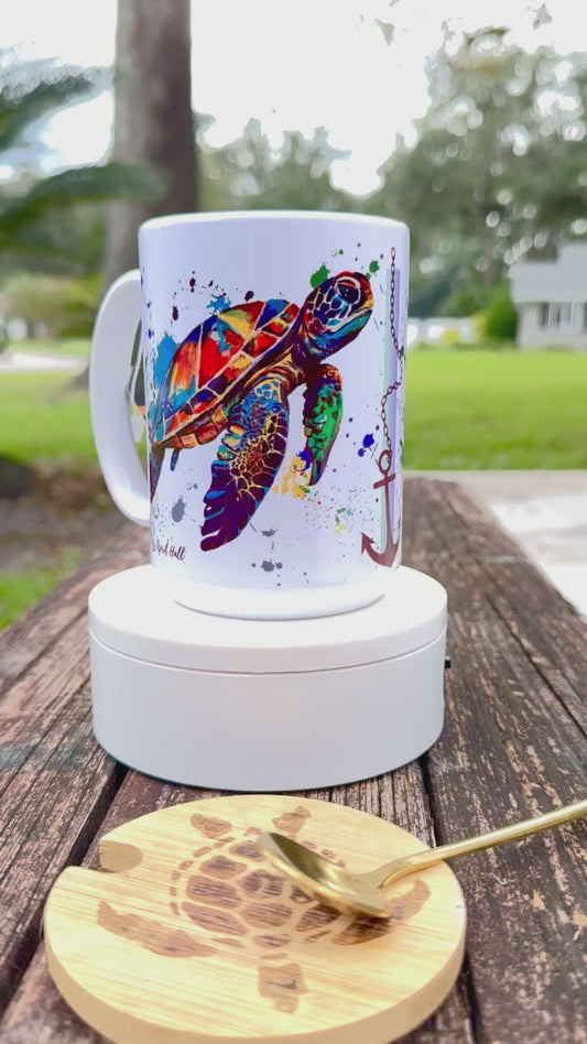 Coastal Animal Coffee Mugs