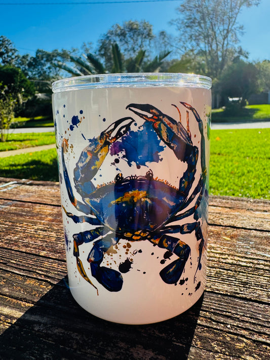 12oz Crab Tumbler
