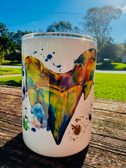 12oz Shark Tooth Tumbler