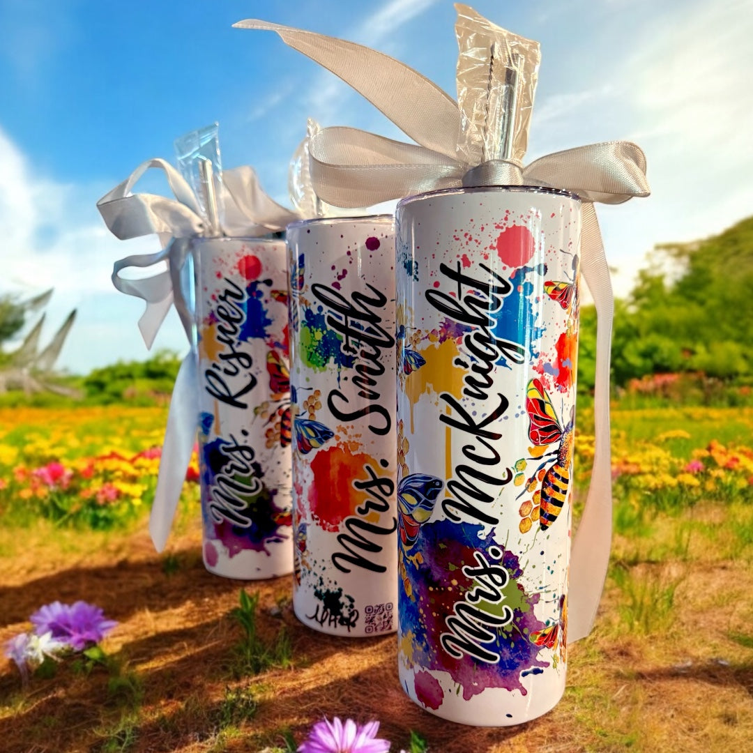 20oz Tumbler Teacher Gifts Featuring My Honey Bee