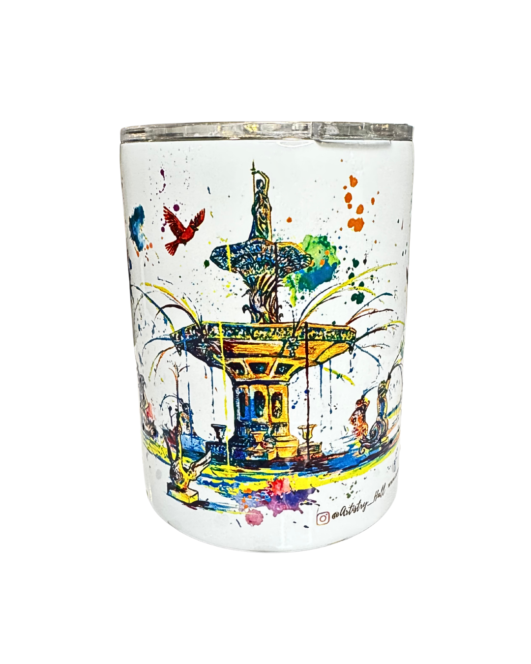 Bird Girl & Forsyth Park 12oz Short Tumbler