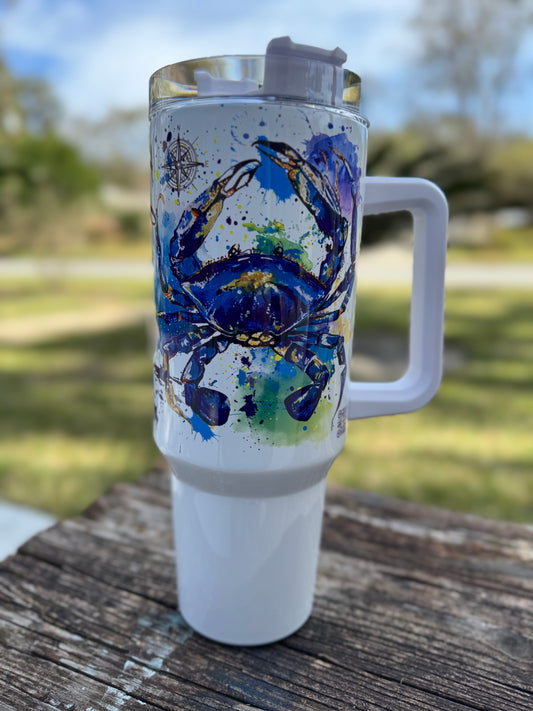 40oz Crab Tumbler