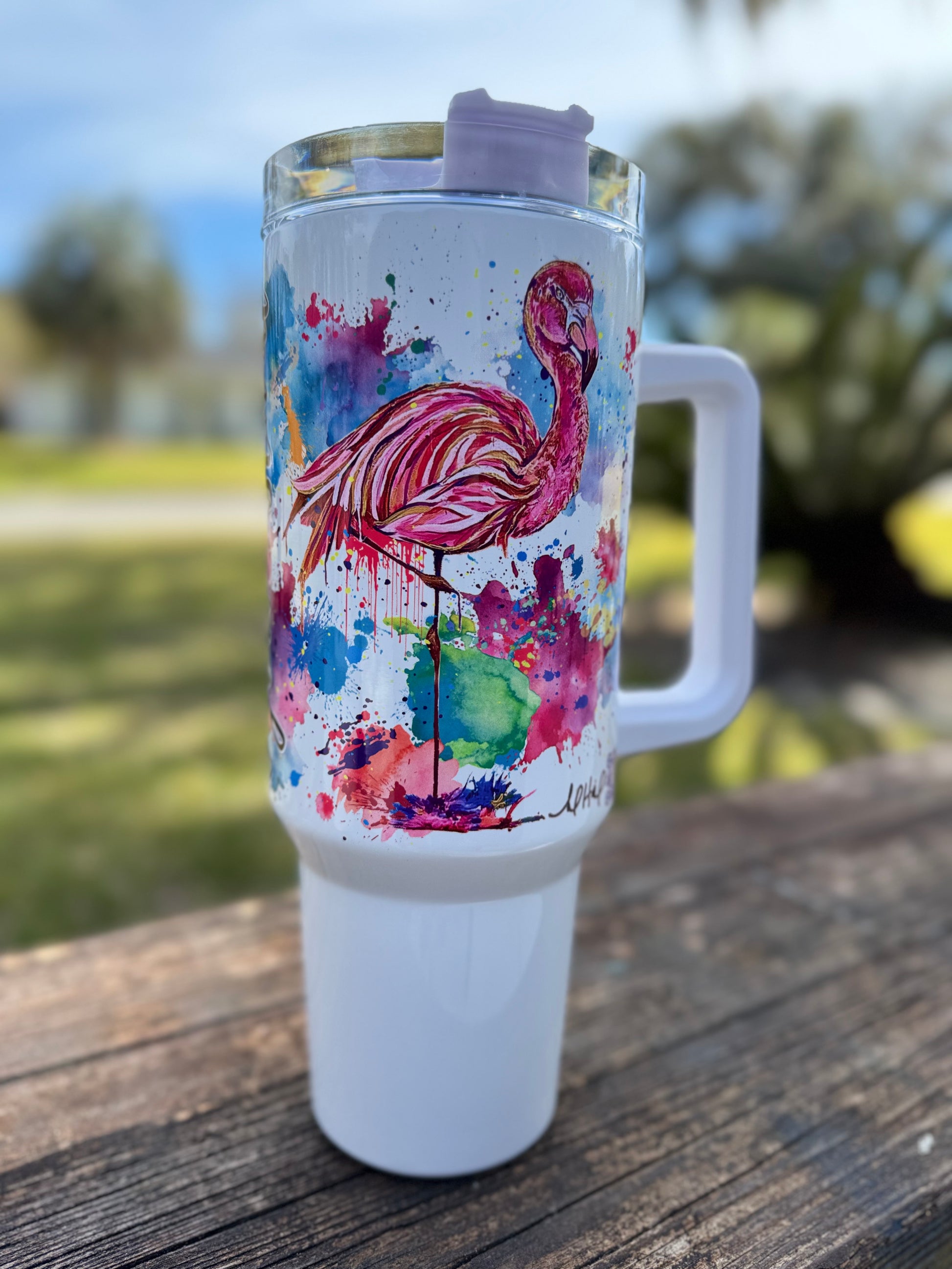 40oz Flamingo Tumbler