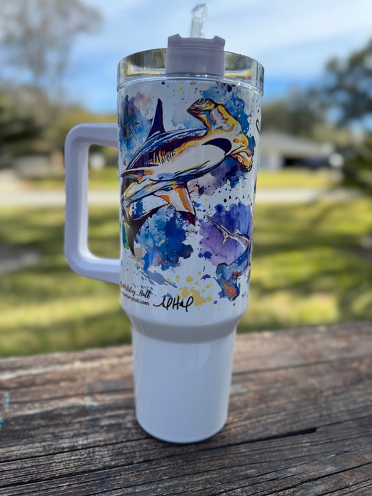 40oz Hammerhead Shark Tumbler