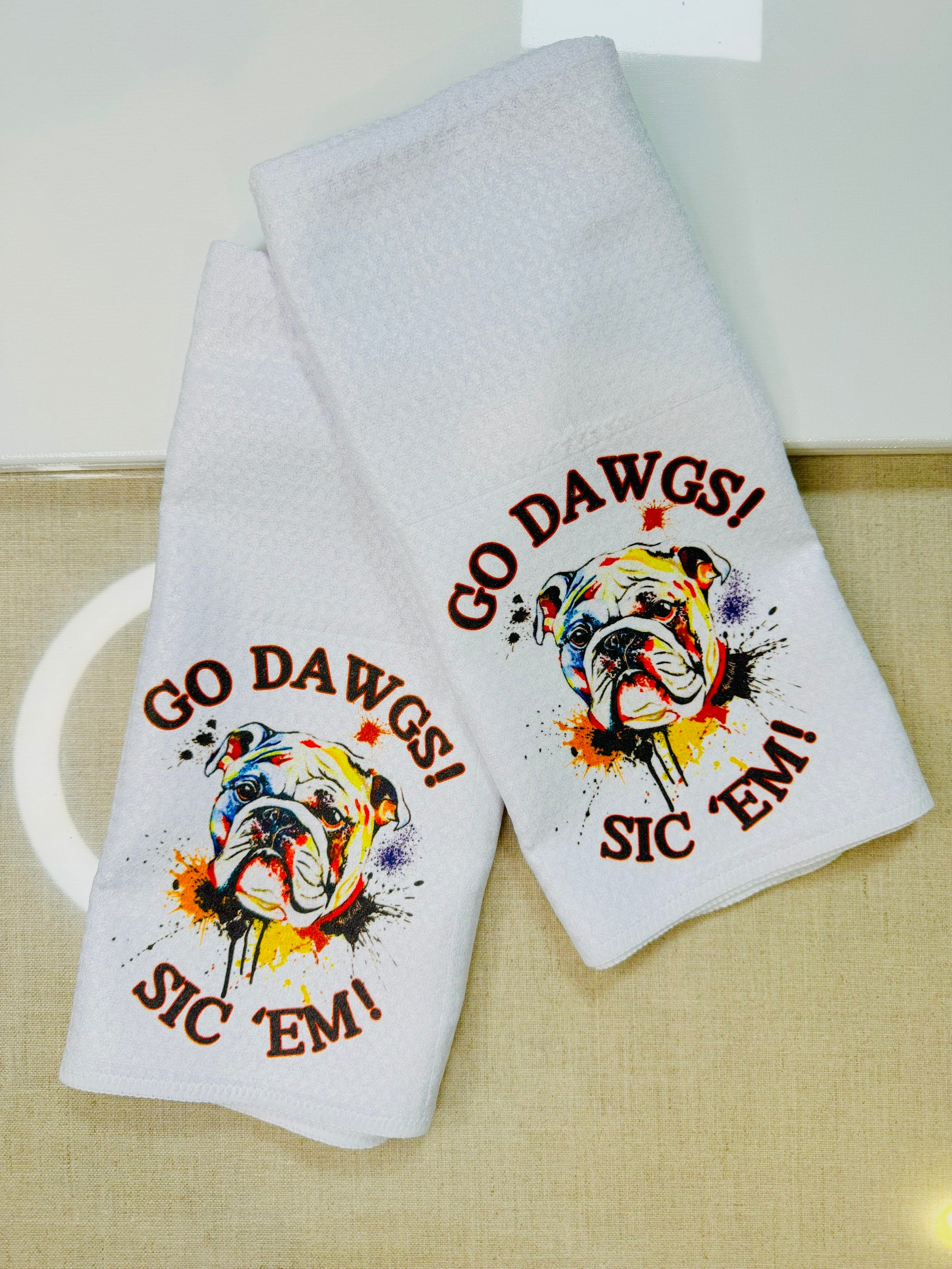 Go Dawgs Tea Towel