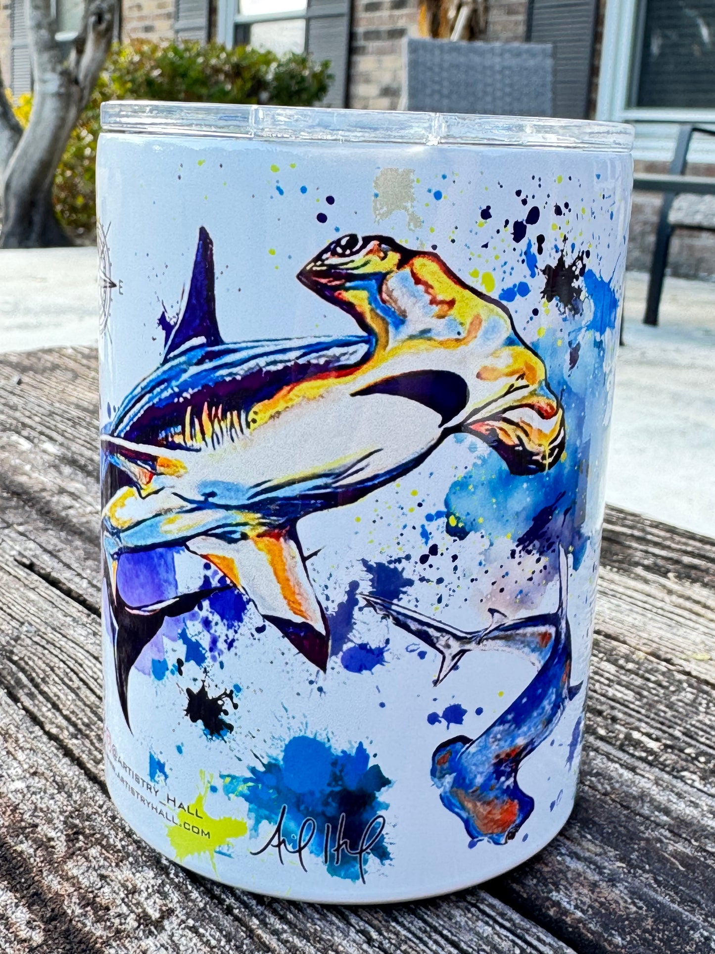 Hammerhead Shark 15oz Short Tumbler