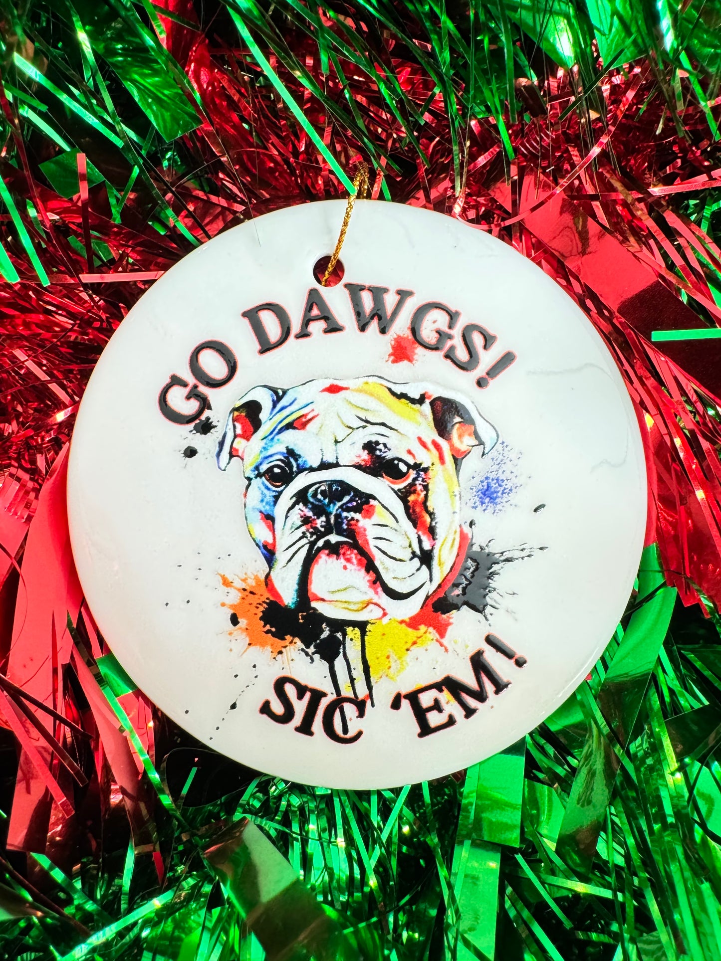 3in Ceramic Christmas Ornaments