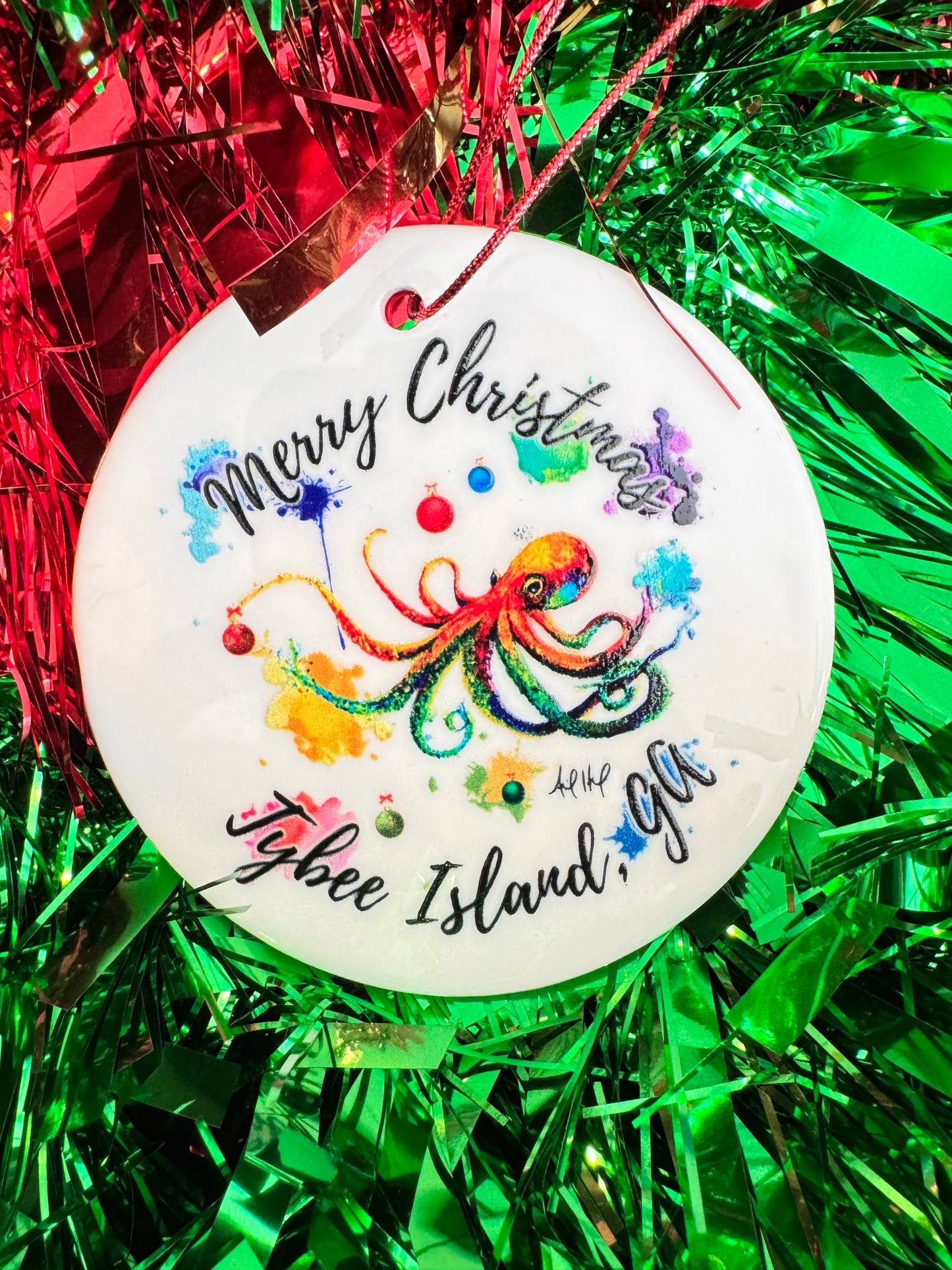 3in Ceramic Christmas Ornaments