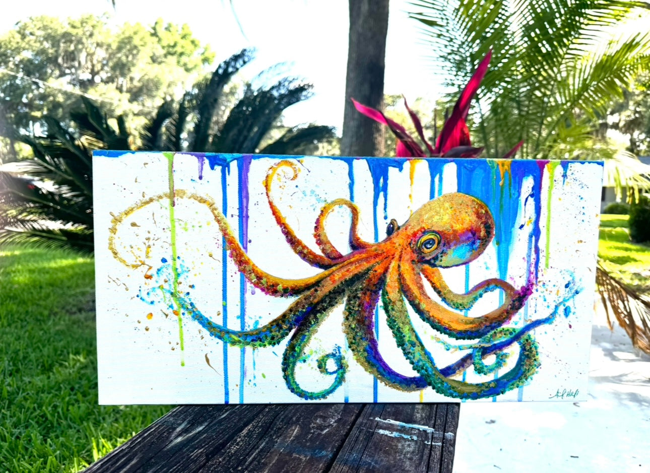 "Oli" - Octopus Original Painting