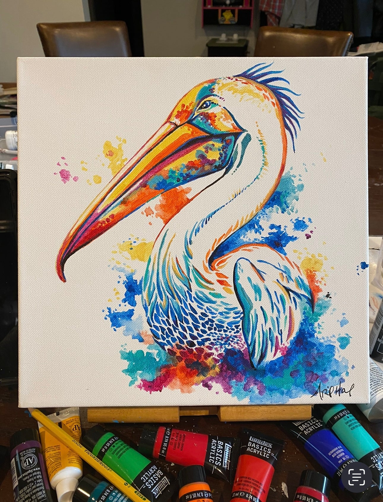 "Ellie" - Pelican Original Painting