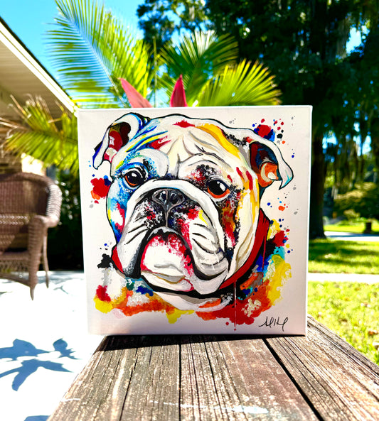 "Sanford"- Bulldog Original Painting