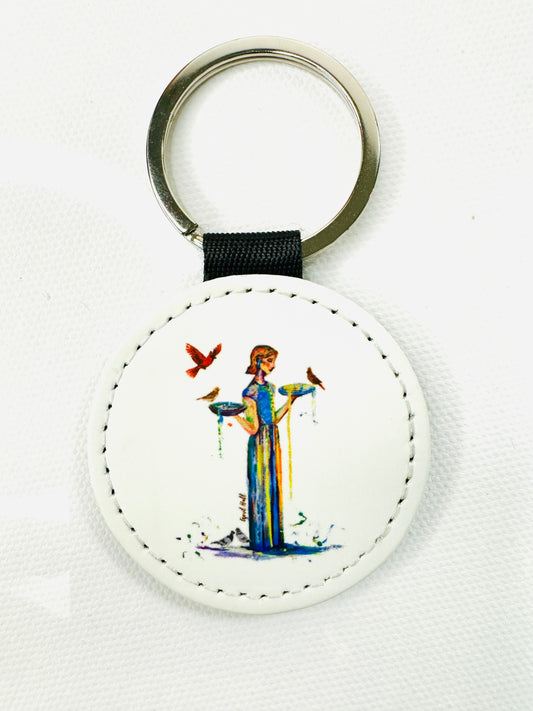 Bird Girl Keychain