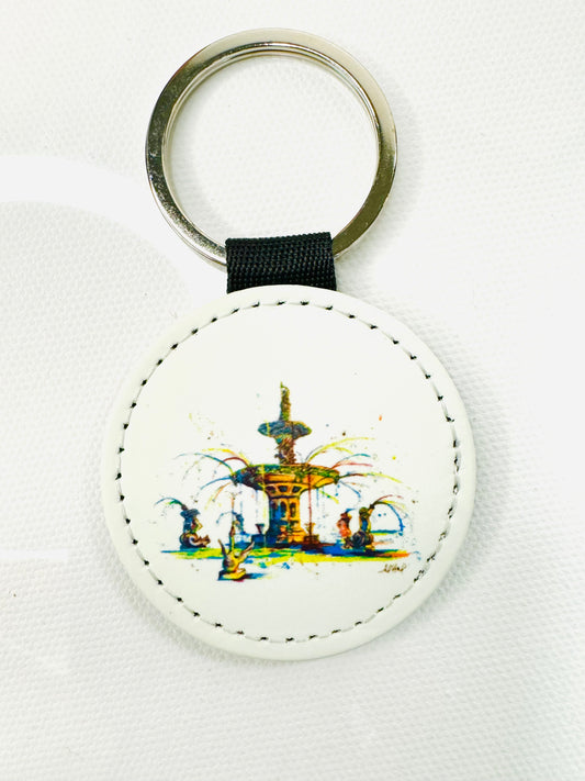 Forsyth Park Leather Keychain