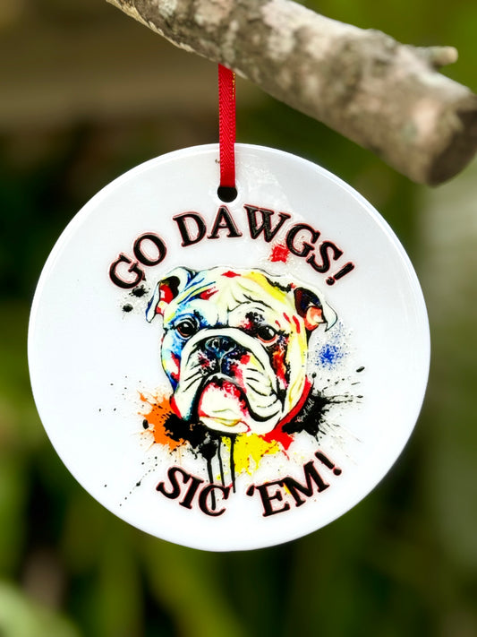 Go Dawgs Ornament