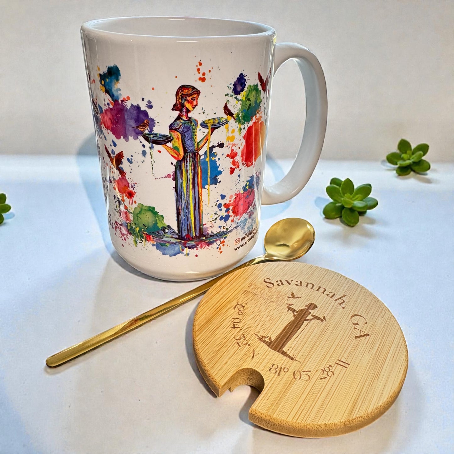 Savannah GA Bird Girl Coffee/Tea Cup