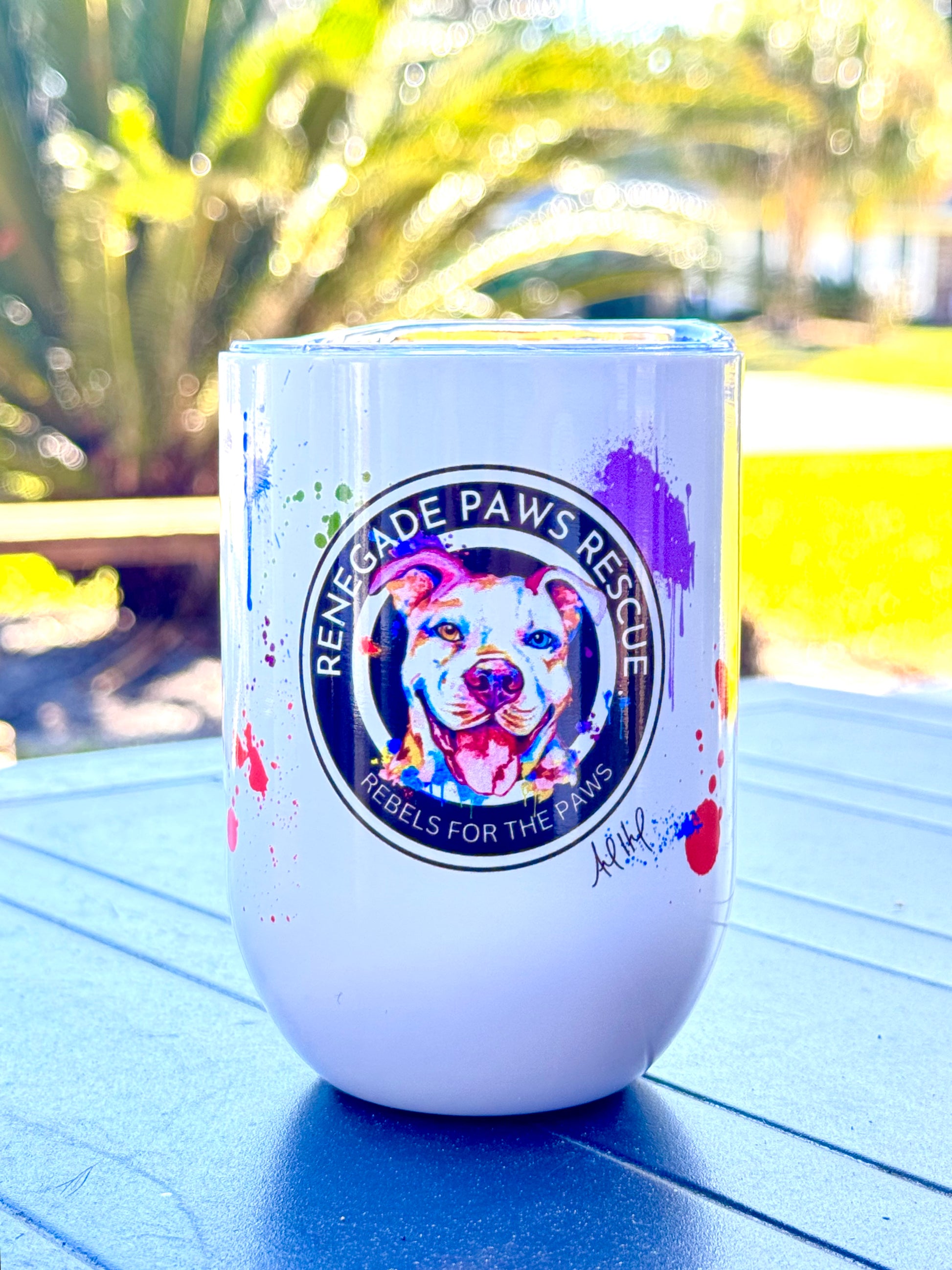 Renegade Paws Wine Tumbler