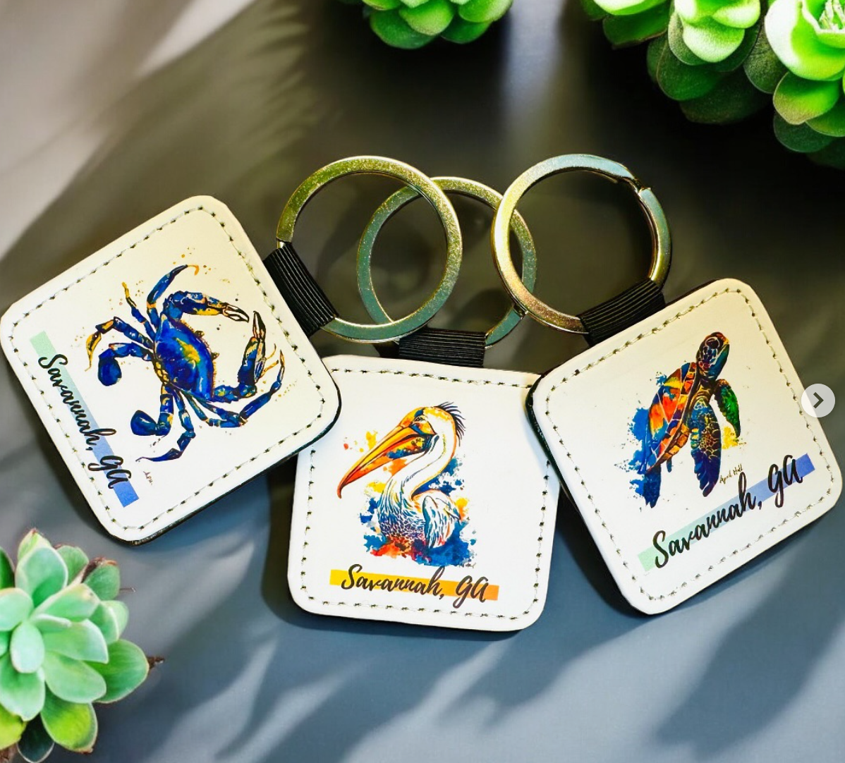 Nugget's Leather Keychain