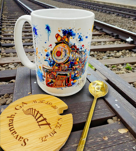 Rails of the Lowcountry Coffee Mug