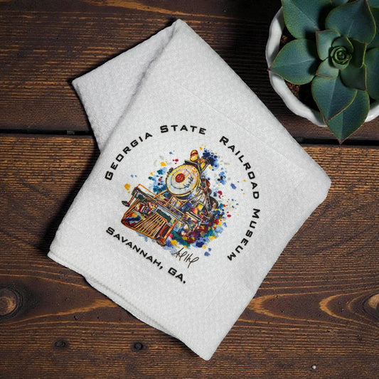 Rails of the Lowcountry Tea Towel