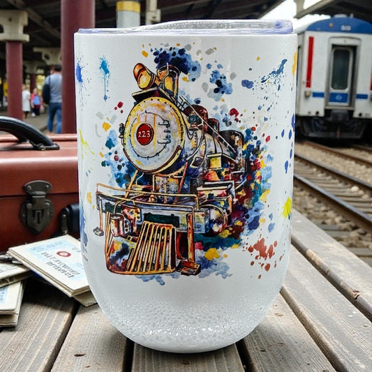 Rails of the Lowcountry Wine Tumbler