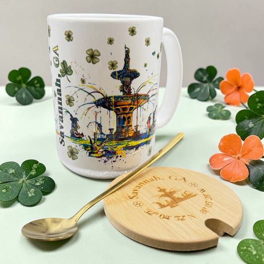 St. Patrick's Day Forsyth Fountain Coffee / Tea Mug