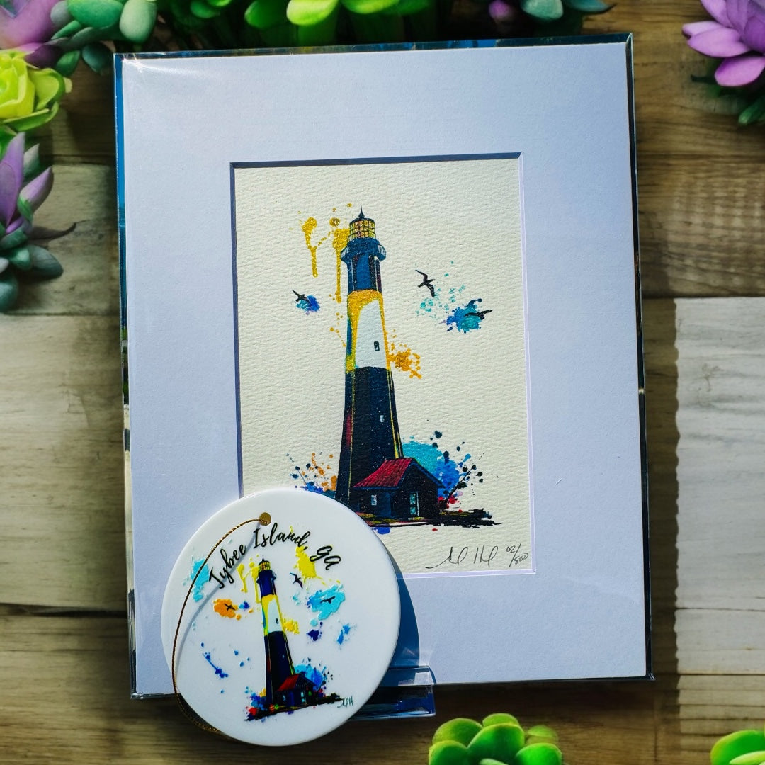 Tybee Island Lighthouse Print & Ornament